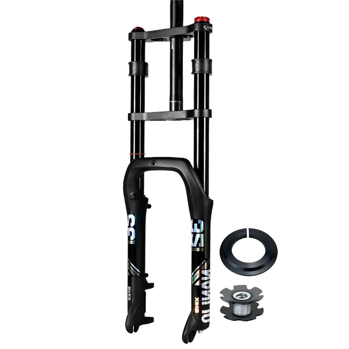 20/26"x4.0" Fat Tire Air Suspension Front Fork QR 9x135mm Straight Steerer
