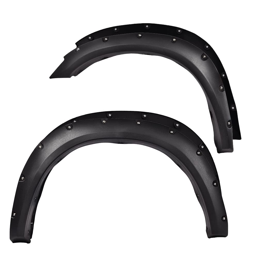 PIT66 Fender Flares, Compatible with 2010-2018 Dodge Ram 2500/3500 Fleetside with 76.3" 98.3" Bed (Do Not Fit Dually and Chassis Cab Models) Textured