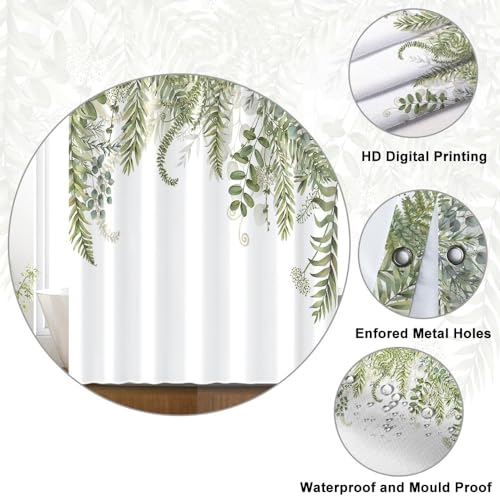 Uiiooazy Green Eucalyptus Shower Curtain - Image 4