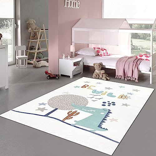 Teppich-Traum Kinderteppich Babyteppich Kinderzimmer Teppich Hochflor flauschig weich kuschelig...