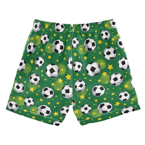 Boys Swim Trunks Quick Dry UPF 50+ Beach Board Shorts Kids Bathing Suits Swimsuit 2T Green Football2