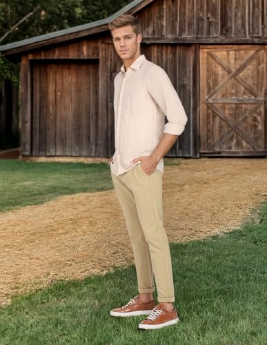 Image of U.S. Polo ASSN. Men's Regular Solid Textured Austin Trim Fit Mid Rise Casual Trousers