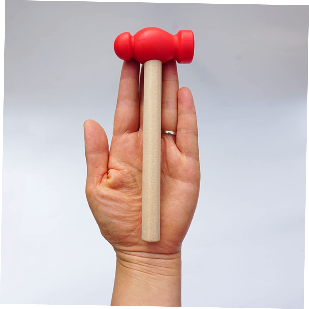 LIOOBO 2Pcs Wooden Hammer Safe Multi Purpose Hammer for Home Repairing Educational Play Birthday Holiday Present