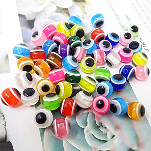 image for Honbay 100PCS Plastic Mixed Color Fishing Line Beads Fish Eye Shape Be