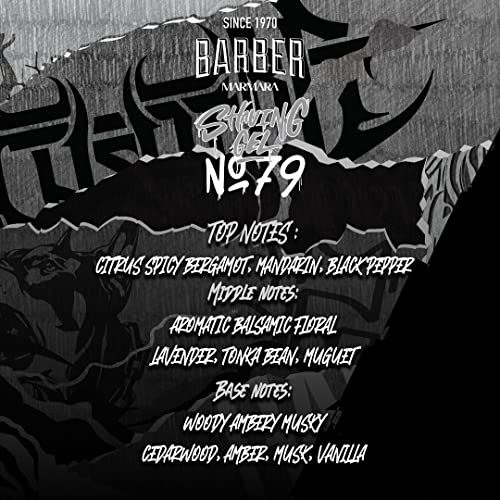 Foto von barber marmara MARMARA Rasiergel Männer No.79 - Herren transparent 500ml - Shaving Gel Men - für eine präzise Rasur der Bartkonturen - optimales Gleiten - Kühlt die Haut - mit Pumpenspender