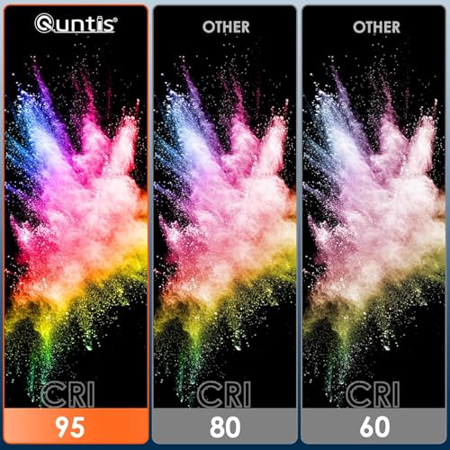 Image of Quntis Monitor Light Bar Glow 51 cm (20.1 inch) Grey | Fits Curved /Flat 17 inch-32 inch Monitor, Remote, Stepless Dimming, Ra95, 3000-6500K, 900lux, Anti-Blue, Webcam& Multi-Light Control