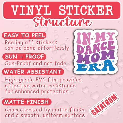 Vinilo In My Dance Mom Era impermeable para proteger y decorar vasos y portátiles 4