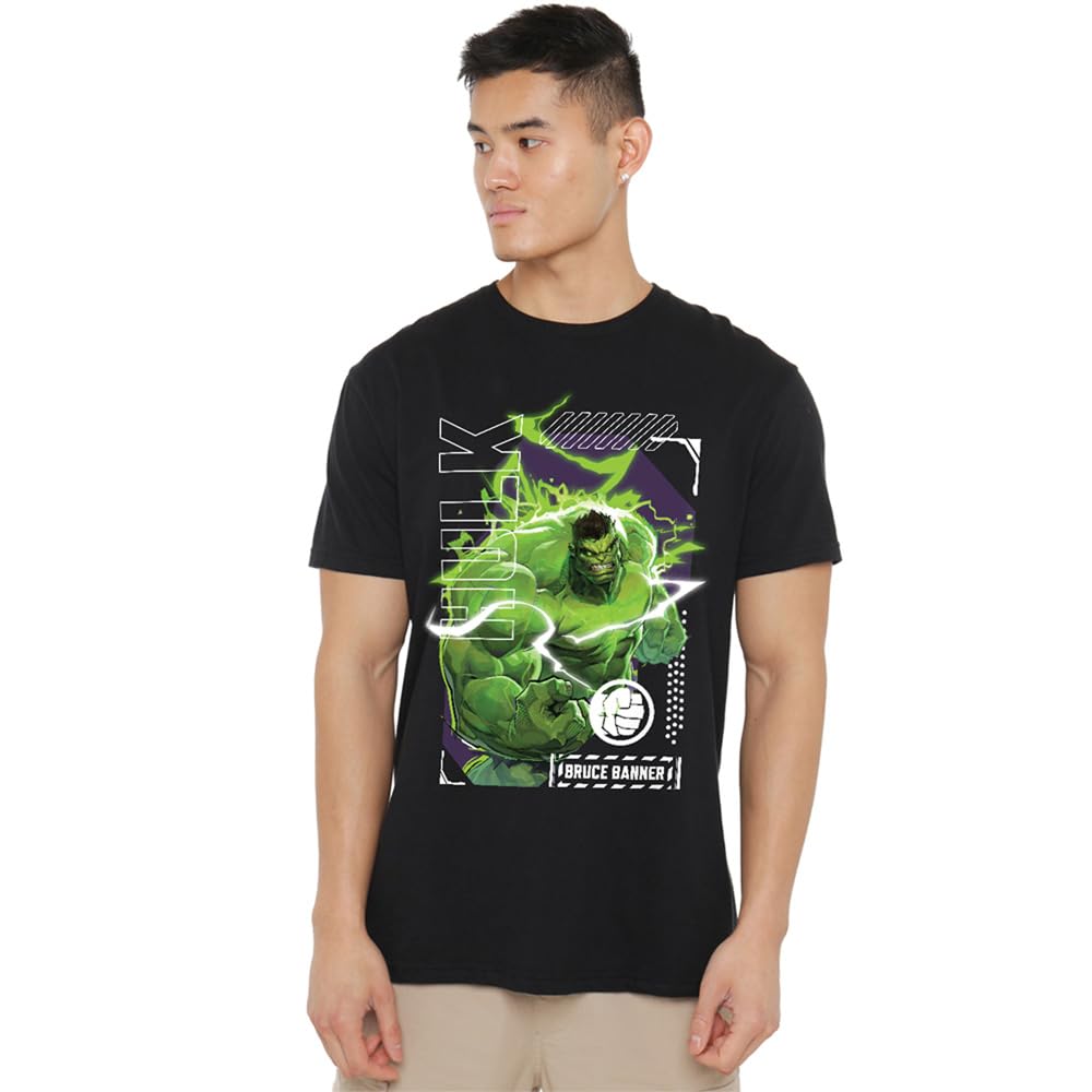 Marvel Rivals Bruce Banner Hulk Smash T-Shirt, Black