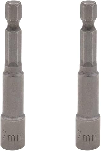 Broca magnética de tuerca de 14 de pulgada con vástago hexagonal de 0.276 in, adaptador de enchufe de alimentación de cambio rápido, brocas