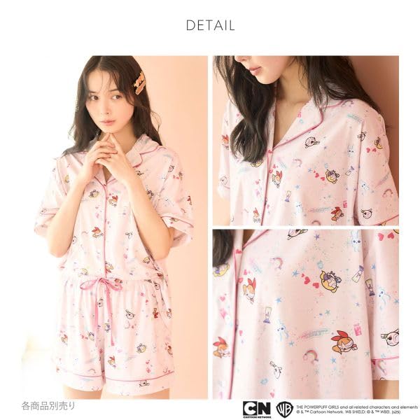 スナイデルホーム パワーパフ ガールズ プリント開襟シャツ