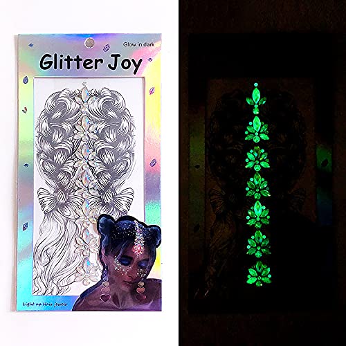 Luminous Body Hair Jewels Sticker, 2-Pack image 4