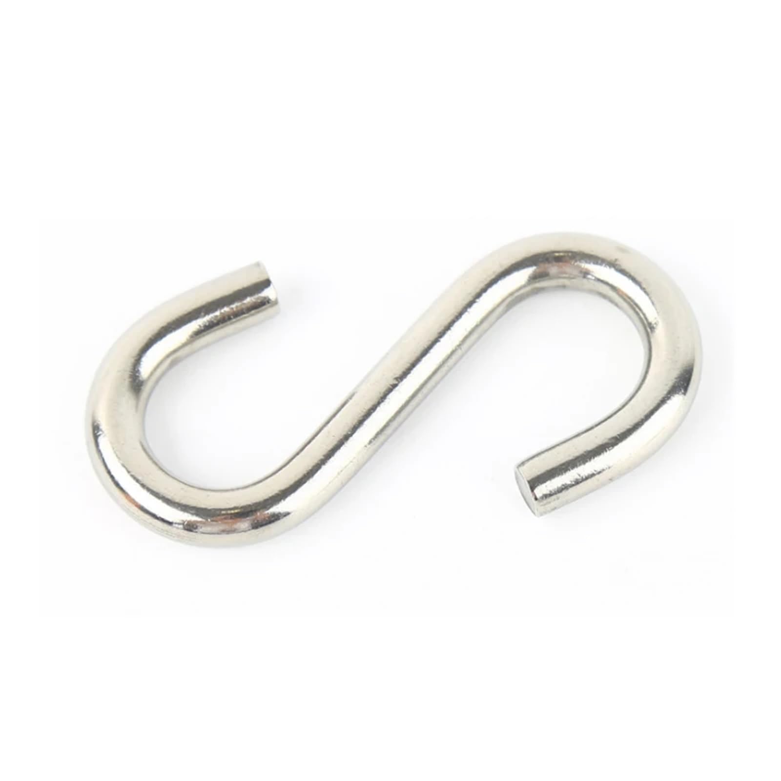 10 Uds gancho S resistente M2/M3/M4/M5/M6/M8 304 gancho de acero inoxidable conector de cable de aparejo ganchos en forma de S(M8X80MM)