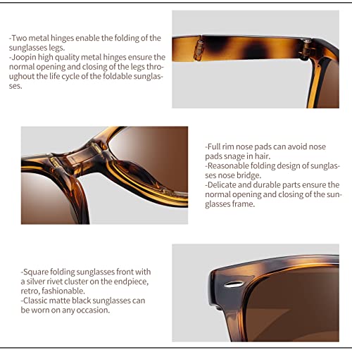 Image of Joopin Square Sunglasses Polarized UV400 Designer Sun Glasses Men Women