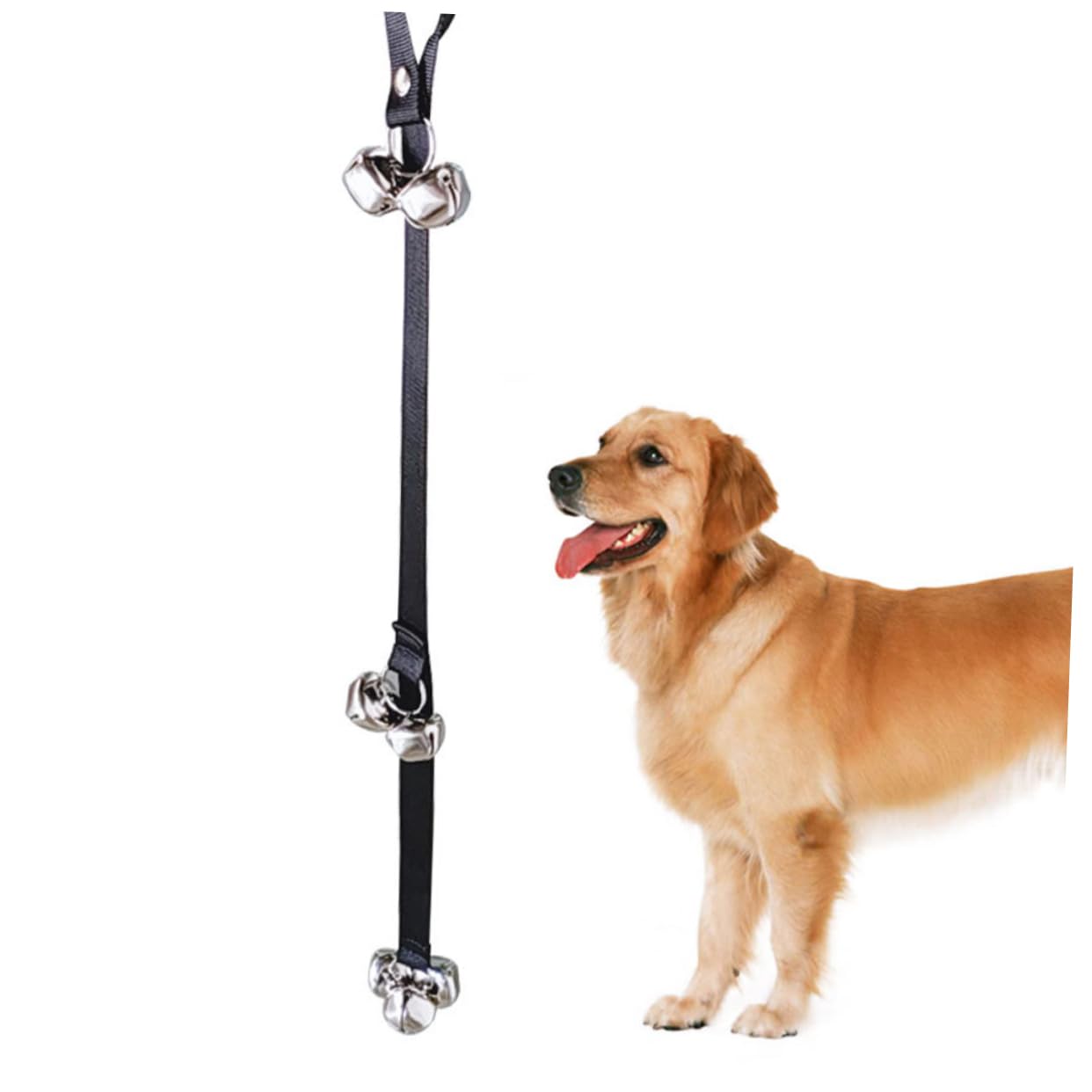 FONDOTIN Dog Door for Training 7 Chime Bells on Nylon Leash Pet Supplies for Potty Training