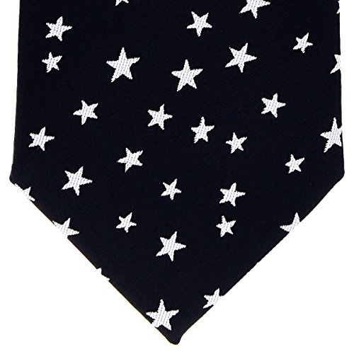 Retreez Classic Stars Woven Microfiber Boy's Tie - 8-10 years2