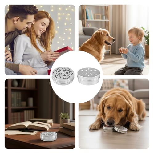 10er Set Hundetraining Zubehör, Aluminium Hundeduft Dosen Mit Belüftung, 60ml Geruchsbehälter Für Fährtenarbeit Hund Zubehör, Riechtraining Set Für Schnüffelhunde, Agility-Training Und Indoor-Spiele