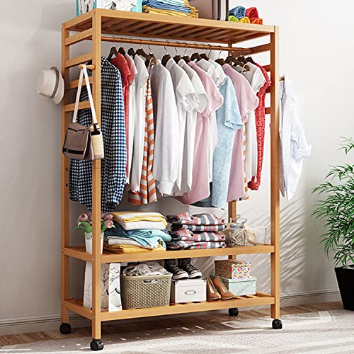 Myoyay  Free Standing - Bamboo Garment Rack on Wheels - Image 3