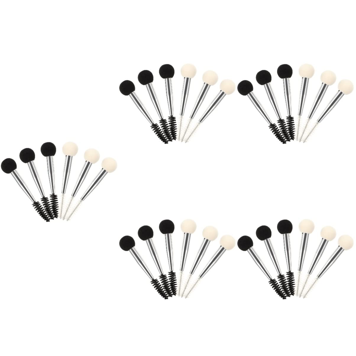 minkissy 30pcs Makeup Brush Sponge Eyebrow Brush Mascara Applicator Concealer Sponge Travel Kit