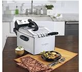 Waring Pro WPF503BJ 1800-Watt Deep Fryer, Brushed Stainless Steel with 30 Minute Digital Timer