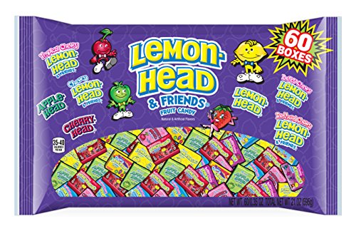 Lemonheads & Friends Mini Candy Box Variety Mix, 0.35 Ounce, 60 Count