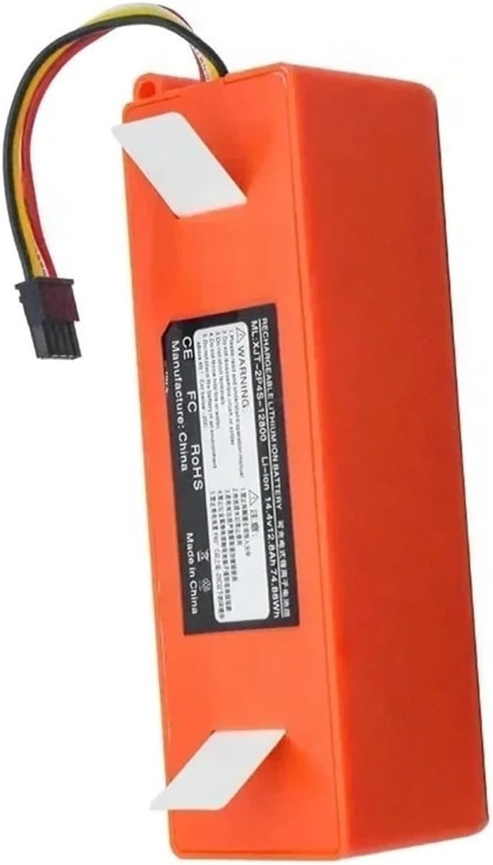 14.4V 12800mAh Li-ion Battery Parts Replacement. Compatible with Roborock S8 / S8 Pro / S8 Pro Ultra / S8 MaxV Ultra / S8 Plus Vacuum Cleaners(Style A)