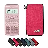 Funciona con pilas CALCUSO Paquete económico: Calculadora Escolar técnico-científica Casio FX 83 GT X Rosa ClassWiz + Funda Protectora WYNGS Rosa + Garantía ampliada by CALCUSO