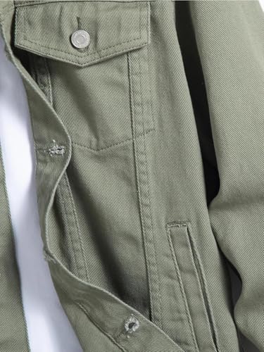 Image of GRECIILOOKS Men'S Denim Jacket | Classic Regular Fit Jeans Jacket For Men | Stylish Branded Jackets For Men - Timeless Casual Wear