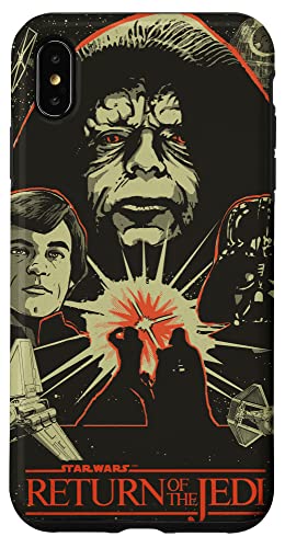 Coque iPhone XS Max Star Wars Luke Skywalker et Darth Vader pour fans de la saga
