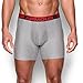 Under Armour Men's Original Series 6" Boxerjock, True Gray Heather/Red, Large