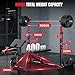 YOLEO 1980LBS Adjustable Weight Bench Set, Workout Bench with Squat Rack, Leg Extension, Preacher Curl, Bench Press with Safety Bar Catches, Weight Benches for Home Gym(47.44" WIDE GRIP)