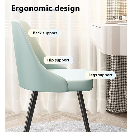 Chaise de bureau pour ordinateur réglable et pivotante sans accoudoirs