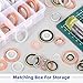 Glarks 143pcs 10 Sizes Automotive Oil Drain Plug Gasket Kit M8 M10 M12 M14 M16 M18 M20 M22 Aluminum Copper Steel Oil Crush Washer Seal Oil Drain Plug Crush Washer