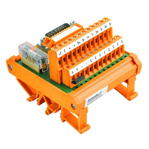 Interface Weidmüller RS 4AIO DP SD Z 1308230000 connecteur rail DIN