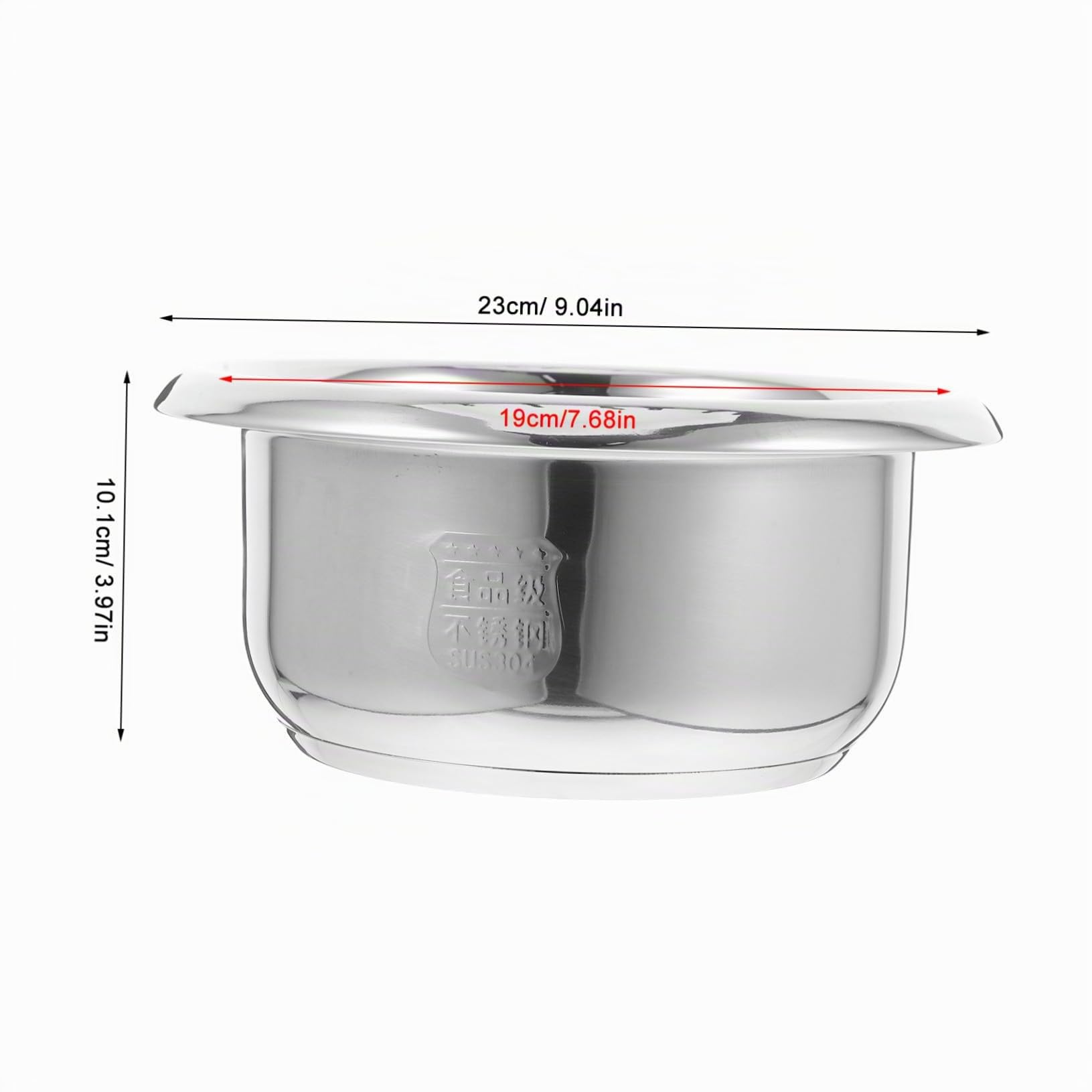 Doublure Pot Cuiseur Riz INOX pour Cuisson Uniforme Non Adhérente Accessoire Cuve Acier Inoxydable Multifonction pour Cuisson Riz Vapeur et Porridge | De Remplacement Pour Cuiseur De Riz Chauffage Uniforme Compatible Avec LéGumes Vapeur Et Porridge