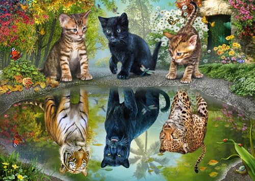 Schmidt Spiele 57392 Dream Big, Katzen, 1000 Teile Puzzle