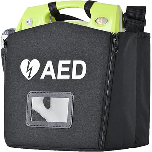 Bolsa de almacenamiento portátil for desfibrilador DEA, bolsa for desfibrilador DEA con correa ajustable, contenedor de instrumentos de emergencia for desfibrilador DEA, color llamativo for el hogar