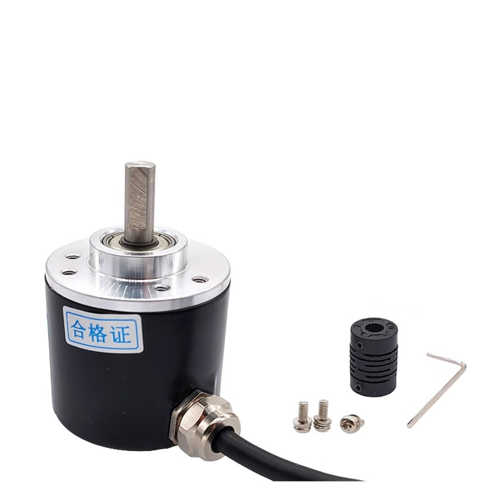 38S6G5-B-G24N Rotary Incremental Encoder AB 2 Phase Connection 50/100/200/360P/R 5-24V Solid Shaft DC Open Collector Output NPN(800P R)