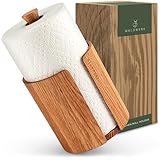 WALDWERK Design Paper Towel Holder Out of Oak Wood - Kitchen Towel Holder for All Standard Kitchen Rolls - Wooden Paper Towel Holder for Countertop - Papertowel Holder for Kitchen