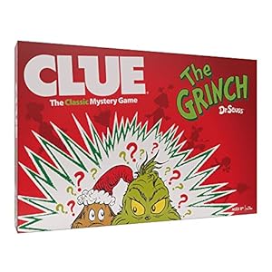 CLUE: The Grinch, Classic Mystery Board Game, Solve The Holiday Theft in Whoville with Cindy-Lou & More, Discover Who, Where, and What was Taken, Officially Licensed Dr. Seuss Merchandise CLUE The Grinch Classic Mystery Board Game Solve The Holiday Theft in Whoville with Cindy Lou More Discover Who Where and What was Taken Officially Licensed Dr Seuss Merchandise