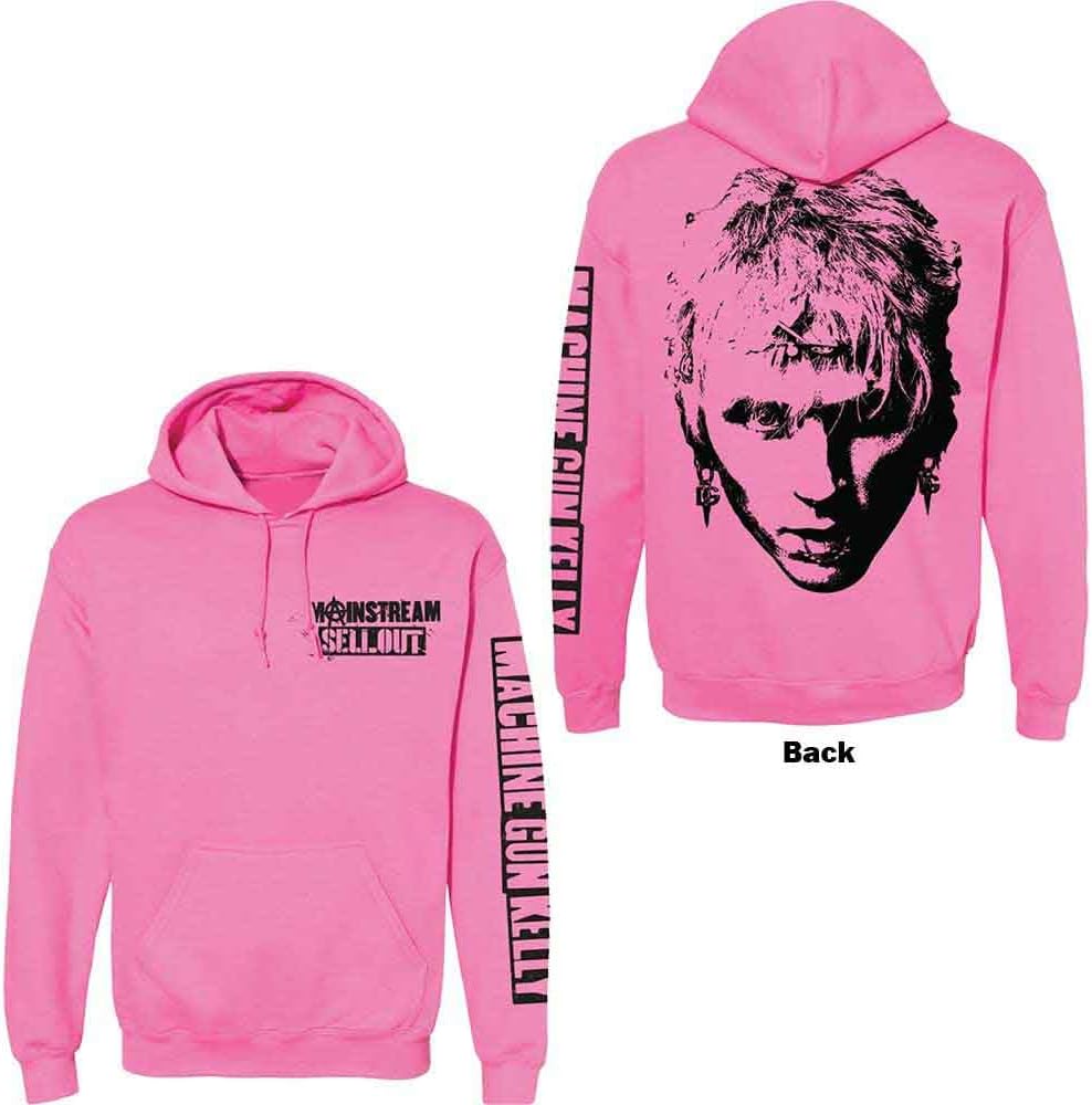 Sweat-Shirt À Capuche Machine Gun Kelly Cracked Glass Logo Officiel - Hoodie Noir Unisexe