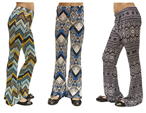 Dinamit Jeans 3 Pack Big Girls Printed Bell Bottoms 156-160-163-S
