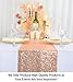 ShinyBeauty Rose Gold Sequin Table Runner 12''x108 Table Runner for Party Rose Gold Wedding Table Runner Glitter Table Runner for Baby Shower Birthday Bridal Shower Table Decor