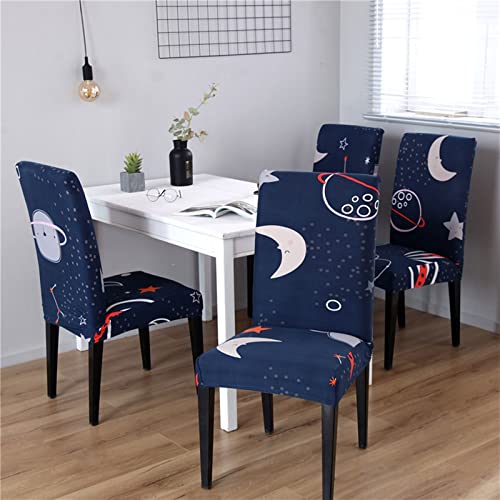 Housse de chaises 6 pièces pour masquer l'usure et les taches