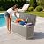 Mars Villa 60 Gallon Outdoor Storage Bench, Deck Box Waterproof Outside Resin Storage Bin for Outdoor Patio Furniture Cushion, Pool Supply, Garden Tool, UV-Resistant and Weatherproof, Rattan Greige
