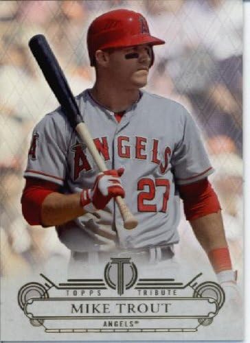 2014 Topps Tribute Baseball Card # 33 Mike Trout
