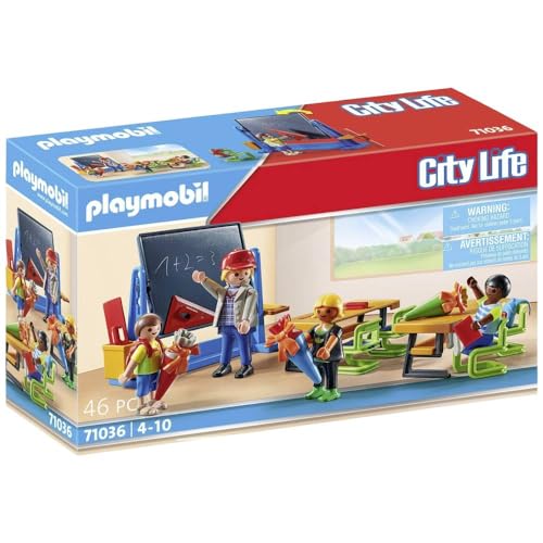 PLAYMOBIL City Life 71036 Erster Schultag mit Schultüten und vielem weiteren Zubehör, ab 4 Jahren