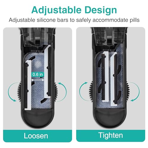 Image of Fullicon Pill Cutter, Cuts Multiple Pills with Accurate Alignment, Black