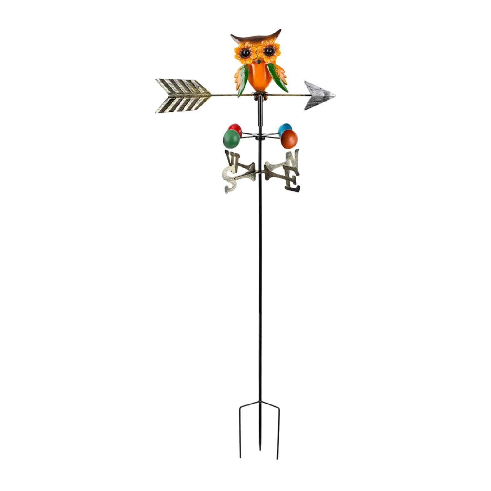 TAXXII Weather Vane Weathervane Yard Ornament Wind Direction Indicator Iron Art Weathercock Creative