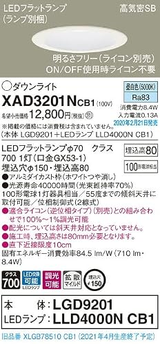 �p�i�\�j�b�N(Panasonic) �V�䖄���^ LED(�����F) �_�E�����C�g �g�U�^�C�v �����^�C�v(���C�R���ʔ�) ��������150 XAD3201NCB1