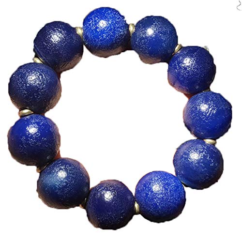 Bracelet jonc vieille agate bleue naturelle WBYSFR pour vos tenues chic